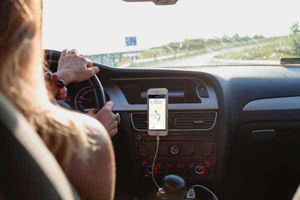 uber driver enroute